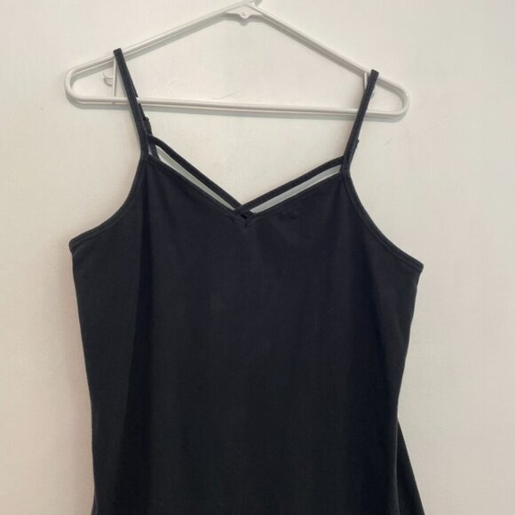 TORRID 2 Plus Size Foxy Strappy Cami Solid Black Sleeveless Cotton Tank Top 2X - Picture 5 of 15